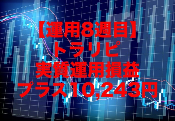 【運用8週目】トラリピの実質運用損益は前週比+10,243円