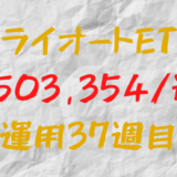 トライオートETFの実現損益が1週間で-503,354円（運用37週目）