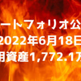 【ポートフォリオ公開】2022年6月18日時点の運用資産は1,772.1万円