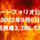 【ポートフォリオ公開】2022年8月6日時点の運用資産は2,286.5万円