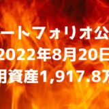 【ポートフォリオ公開】2022年8月20日時点の運用資産は1,917.8万円