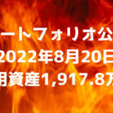 【ポートフォリオ公開】2022年8月20日時点の運用資産は1,917.8万円