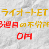 2023年3月13日週のトライオートETFによる不労所得は0円（113週目）