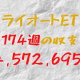 2024年5月13日週のトライオートETF収支マイナス4,572,695円（174週目）