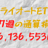 2024年6月7日のトライオートETF通算損益マイナス6,136,553円（177週目）